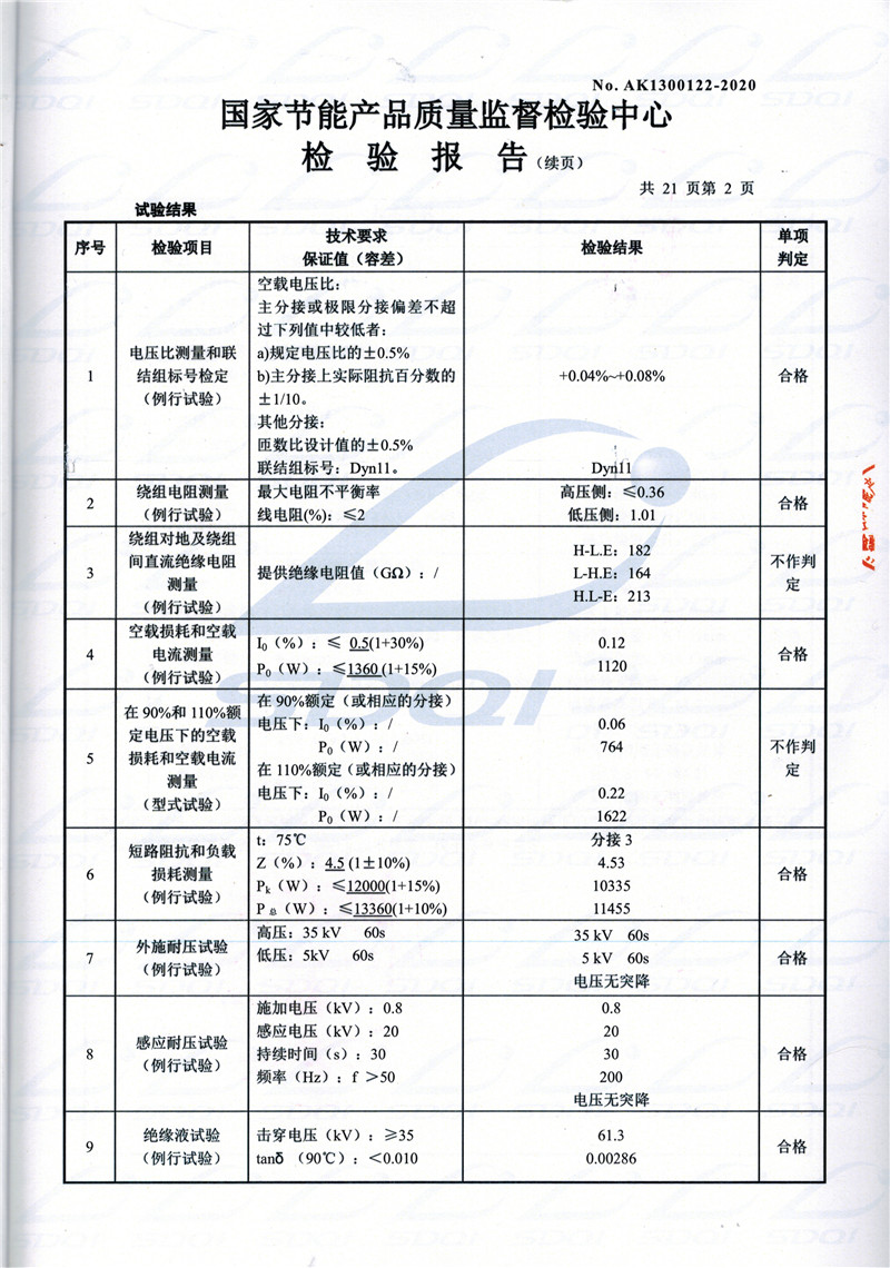高低压试验报告-S11-1250潮州潮州潮州油浸式变压器-2.jpg